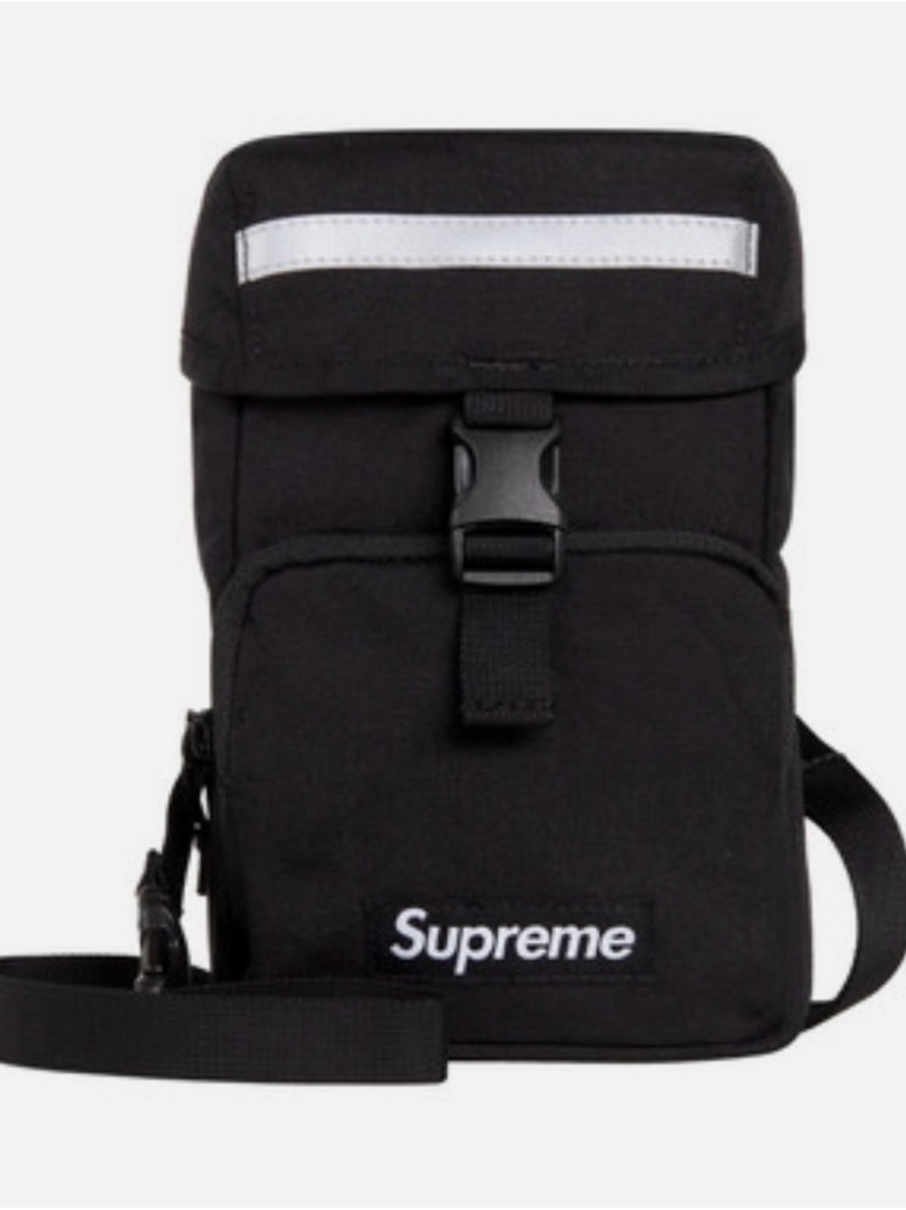 Supreme Camera Bag Black FW24 Reflective Box Logo Hype Sidebag